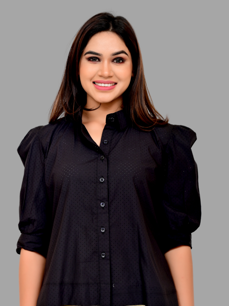 Classic Giza Cotton Black Shirt – LUSH LAYERS