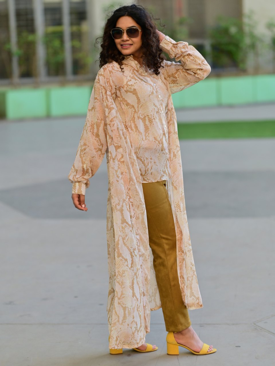 Beige A Georgette Shrug – LUSH LAYERS