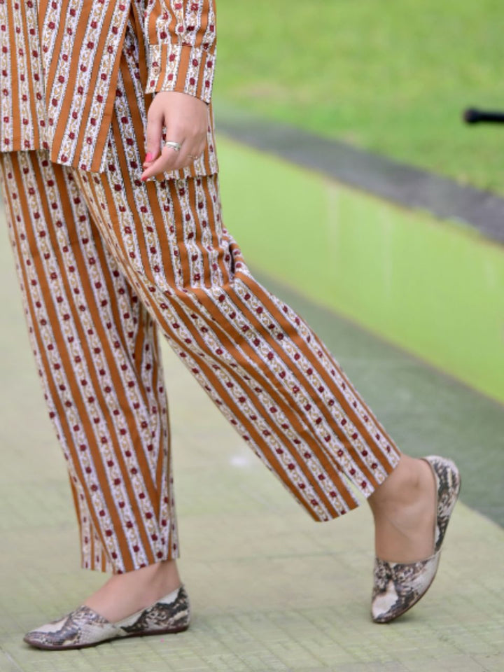 Rhythm Brown Bottom Wear,  pure cotton pant, brown pajamas, daily wear bottoms
