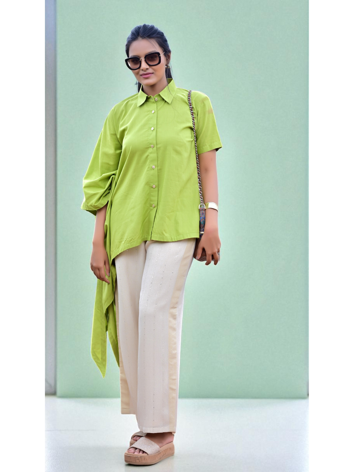 Green Drift – Comfort in Pure Cotton, cotton shirt, green shirts, stylish shirts