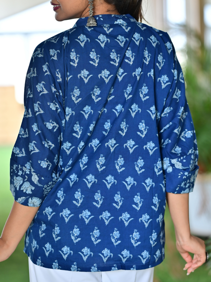Blue Soft Cotton Shirt, cotton shirt, blue shirts, soft shirts