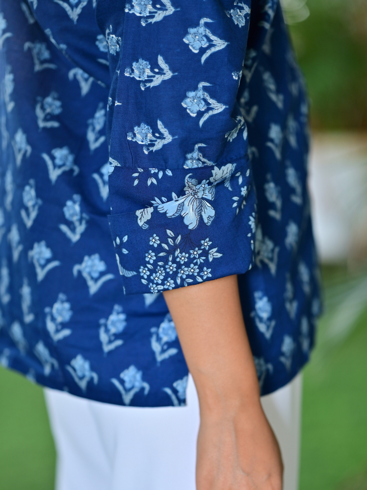 Blue Soft Cotton Shirt, cotton shirt, blue shirts, soft shirts
