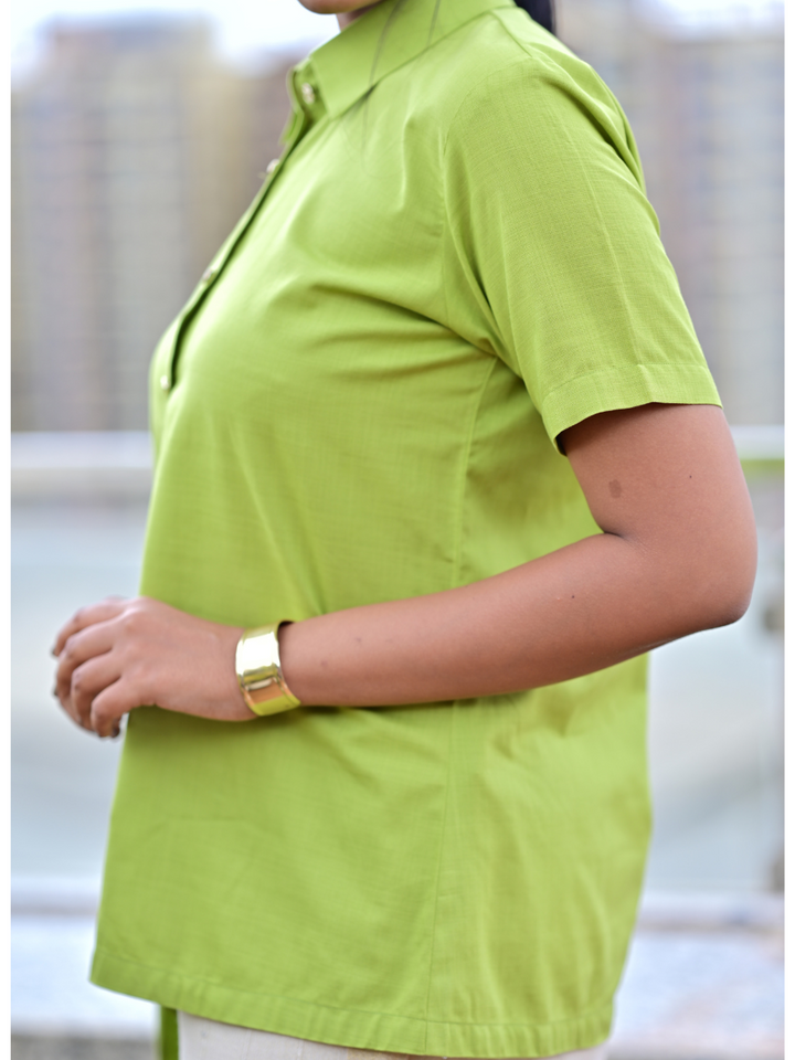 Green Drift – Comfort in Pure Cotton, cotton shirt, green shirts, stylish shirts