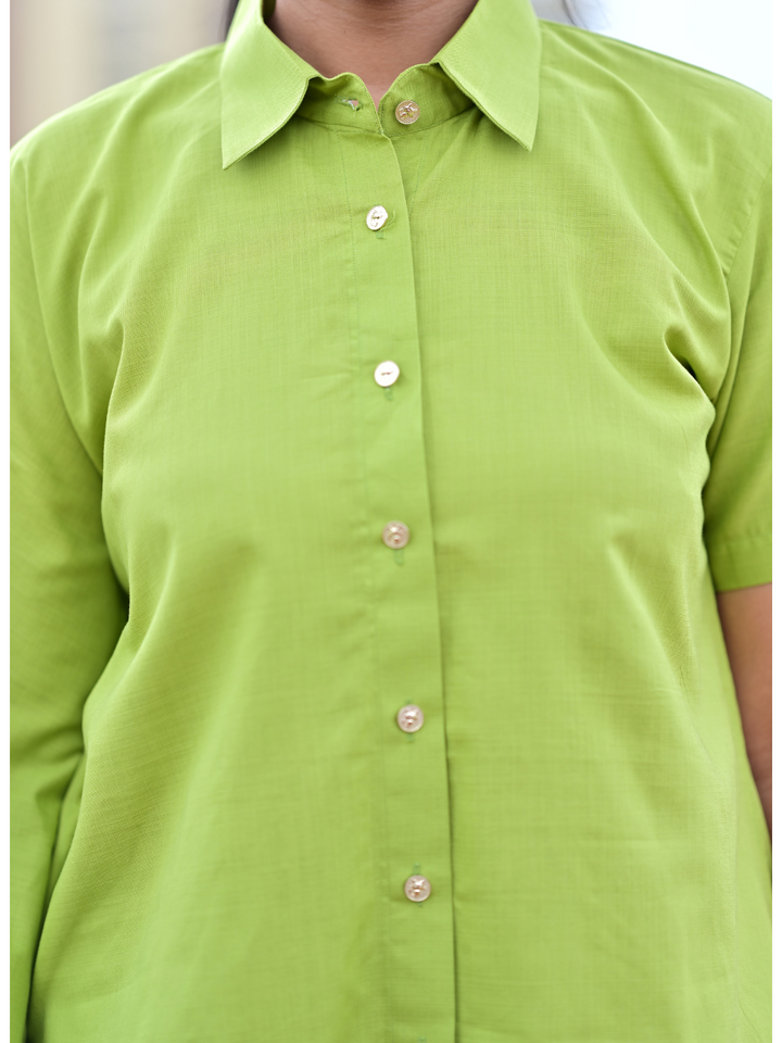 Green Drift – Comfort in Pure Cotton, cotton shirt, green shirts, stylish shirts