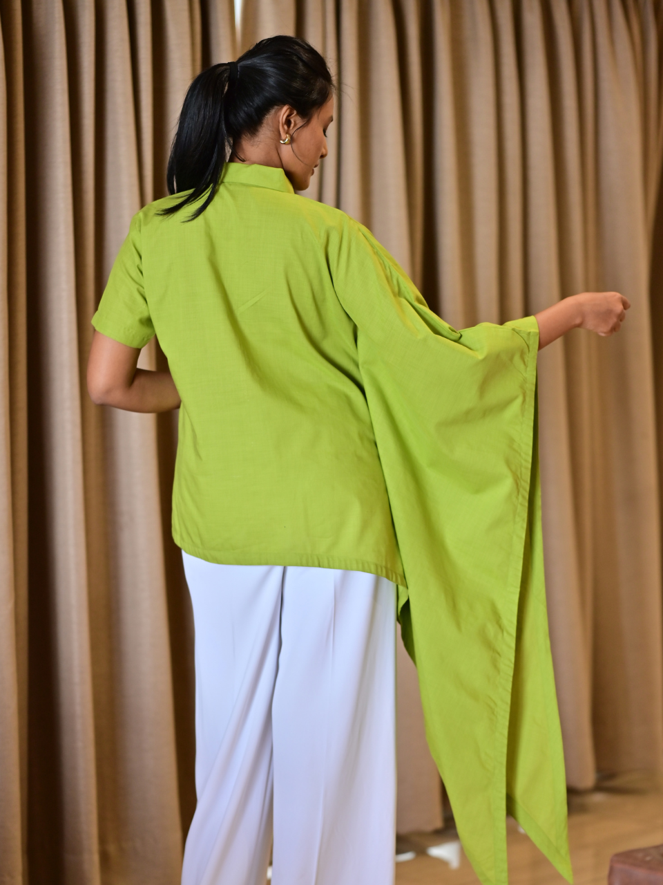 Green Drift – Comfort in Pure Cotton, cotton shirt, green shirts, stylish shirts