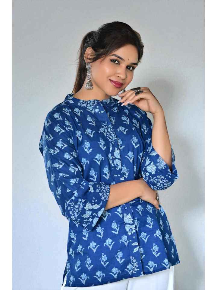 Blue Soft Cotton Shirt, cotton shirt, blue shirts, soft shirts