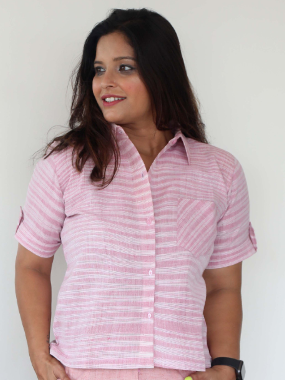 khadi co ord set, pink co cord set,Pongal sale, Lohri sale