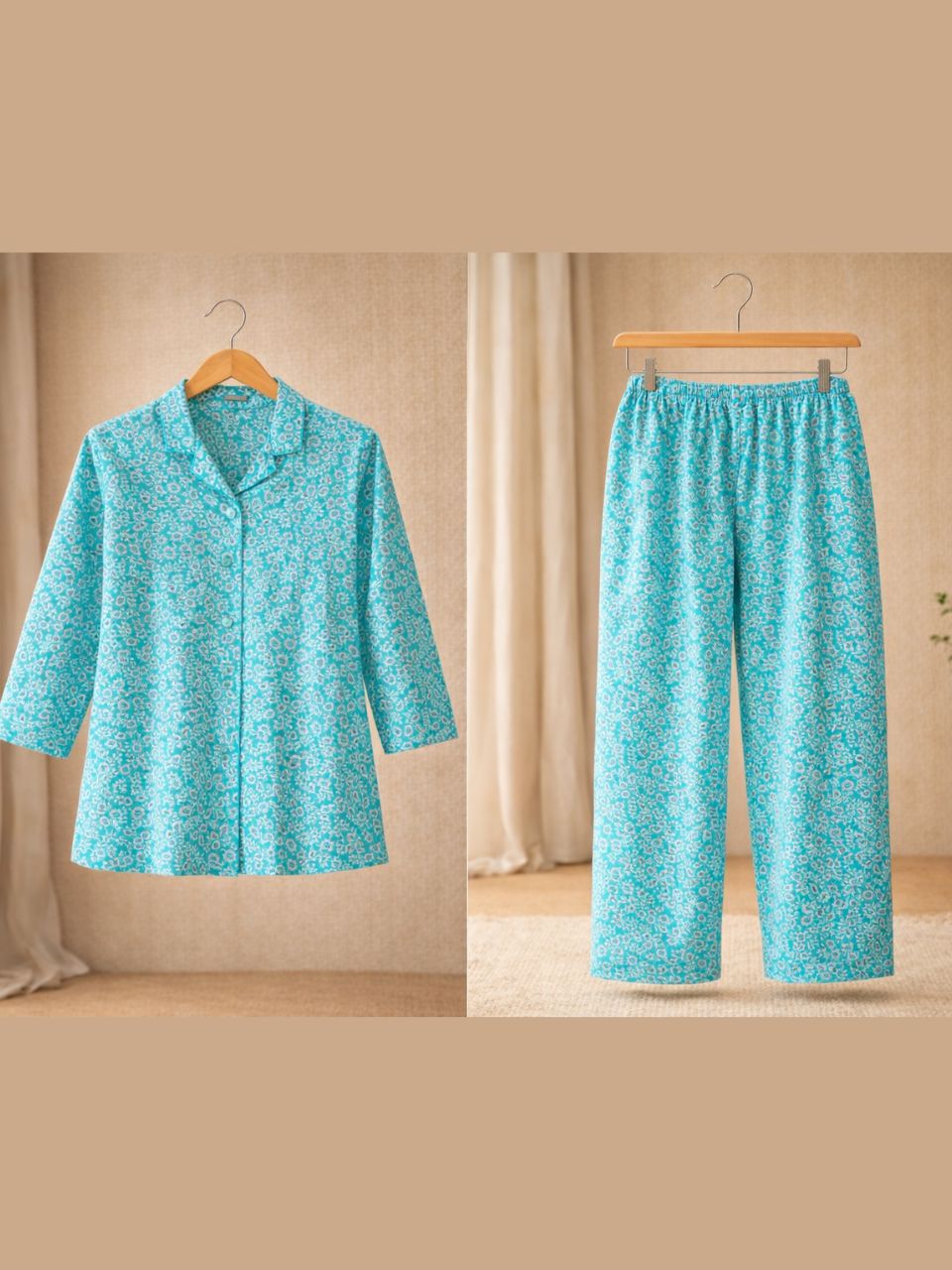A Petals in blue Co-ord Set