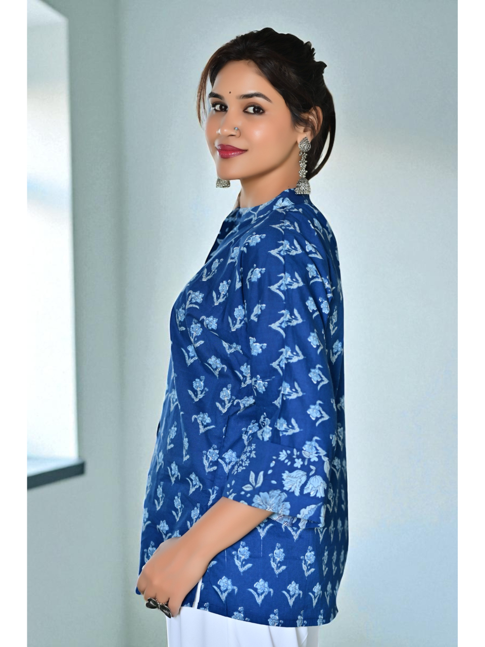 Blue Soft Cotton Shirt, cotton shirt, blue shirts, soft shirts