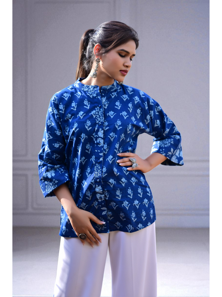 Blue Soft Cotton Shirt, cotton shirt, blue shirts, soft shirts