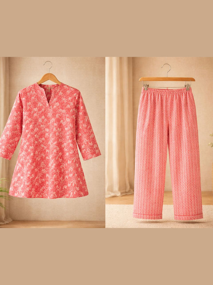 Ethnic Motives A Red Co-ord Set