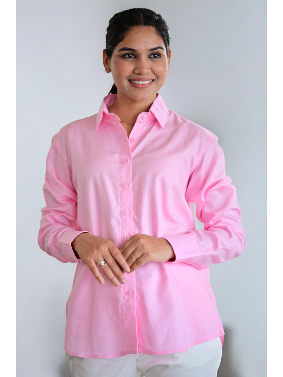 Pink Power Shirt, lyocell shirt, office wear shirt, formal shirts