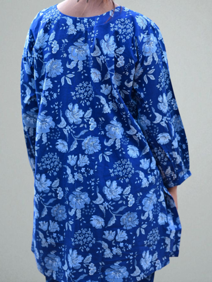 Blue Breeze – Cotton Set, cotton co ord set, blue co-ord set, co-ord sets