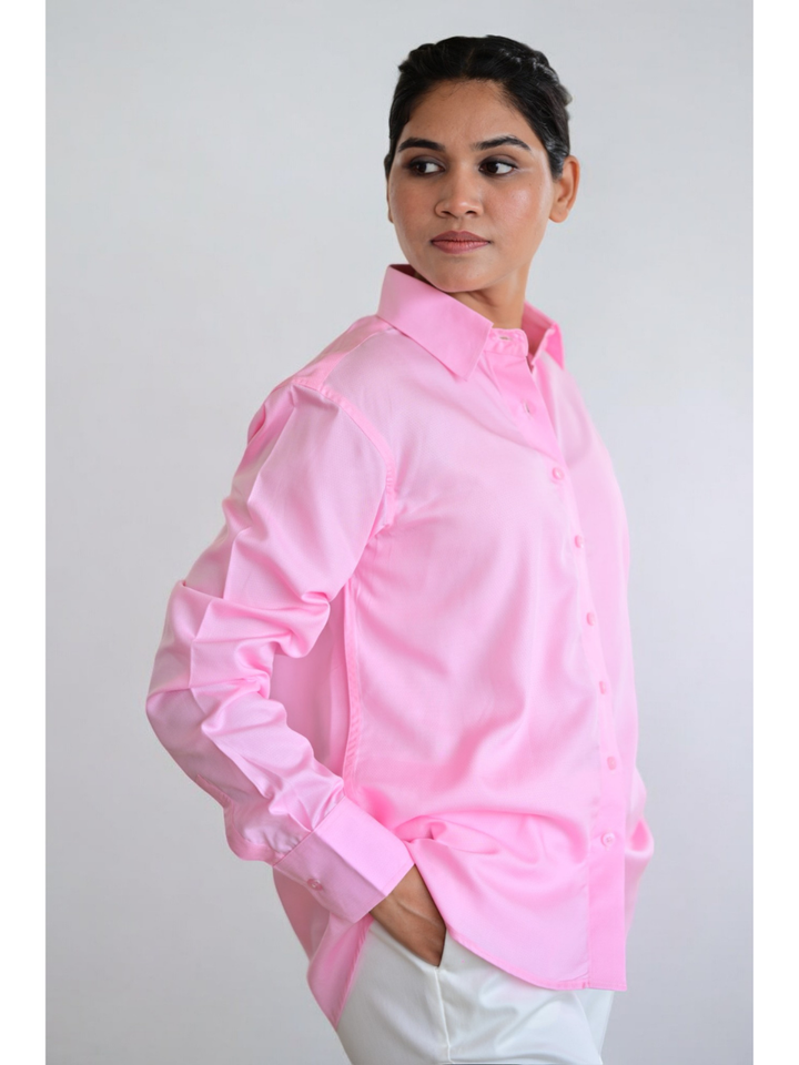 Pink Power Shirt, lyocell shirt, office wear shirt, formal shirts