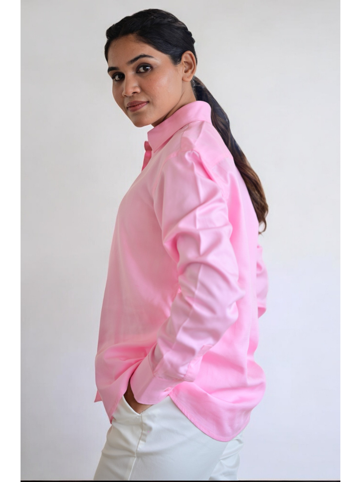 Pink Power Shirt, lyocell shirt, office wear shirt, formal shirts