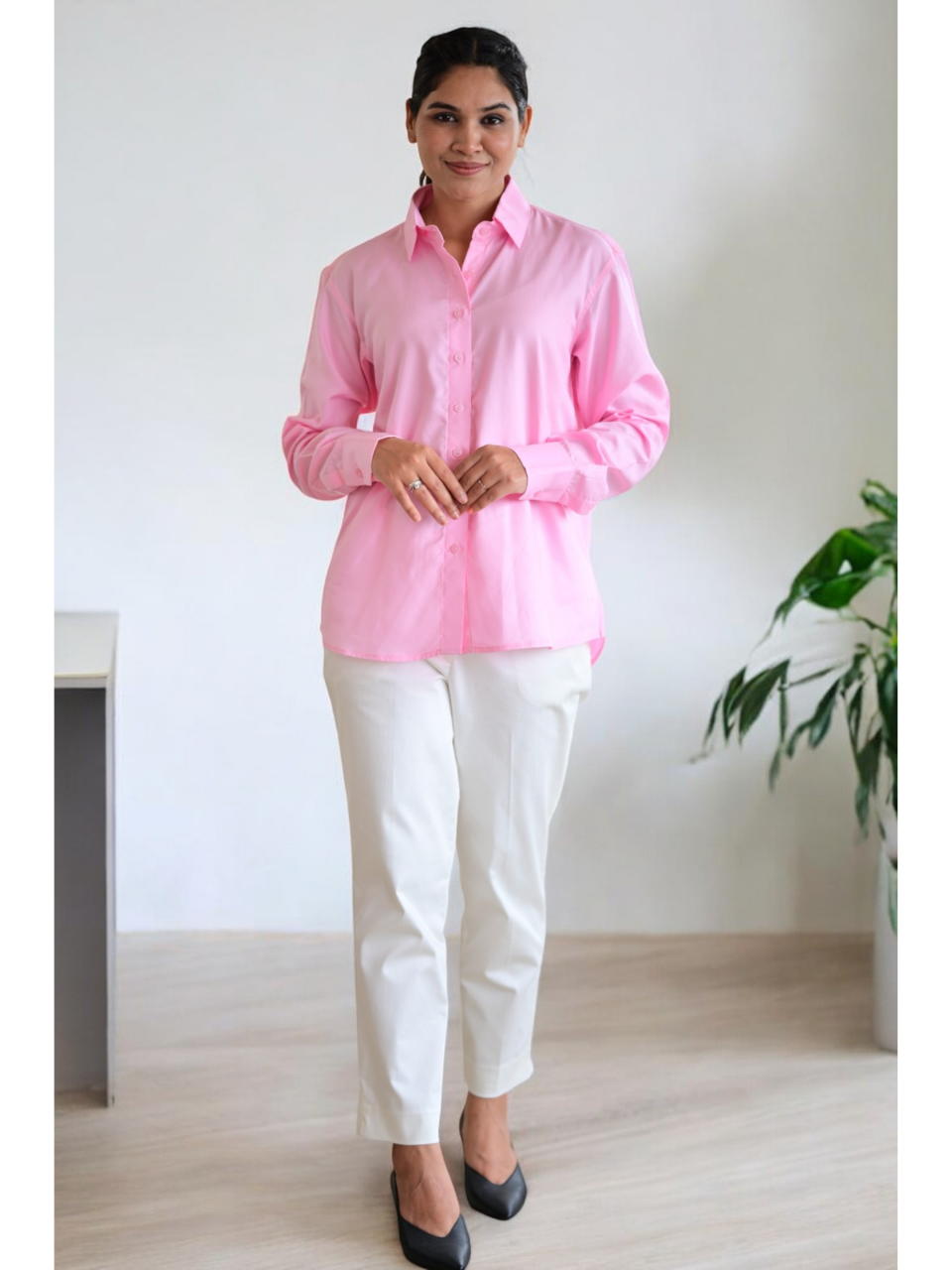 Pink Power Shirt, lyocell shirt, office wear shirt, formal shirts