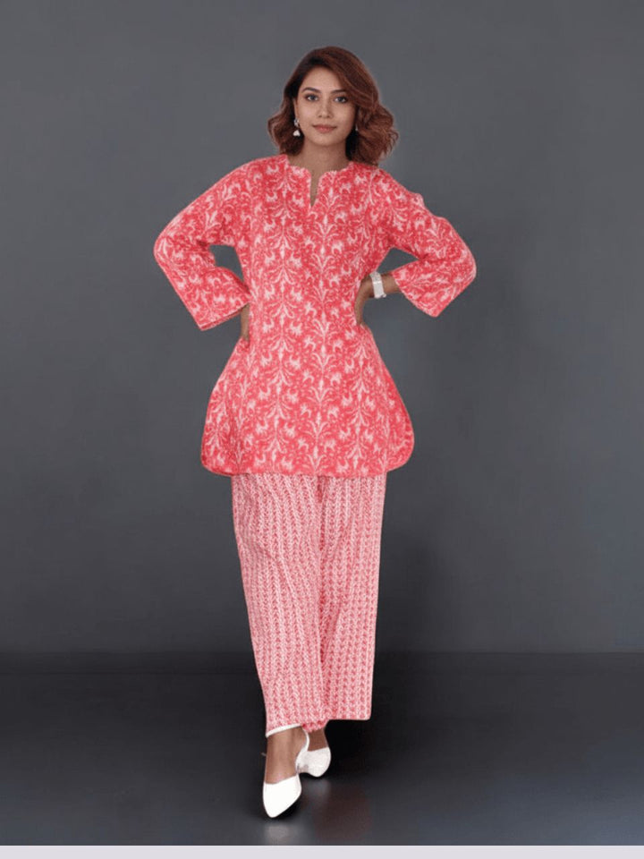 Ethnic Motives A Red Co-ord Set