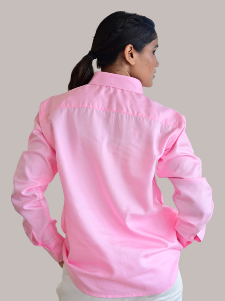 Pink Power Shirt, lyocell shirt, office wear shirt, formal shirts