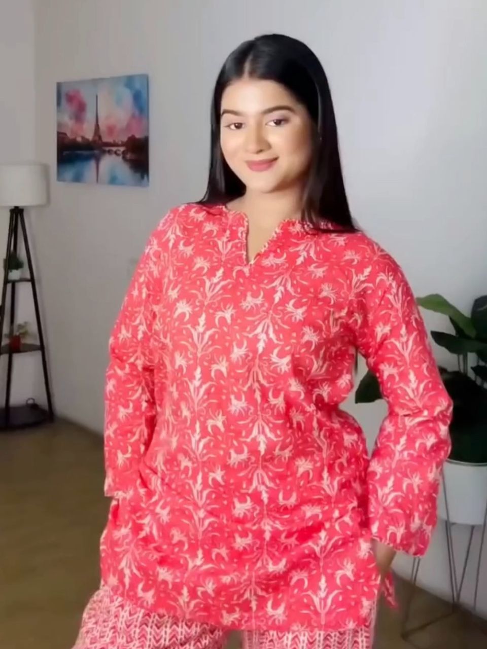 Ethnic Motives A Red Co-ord Set