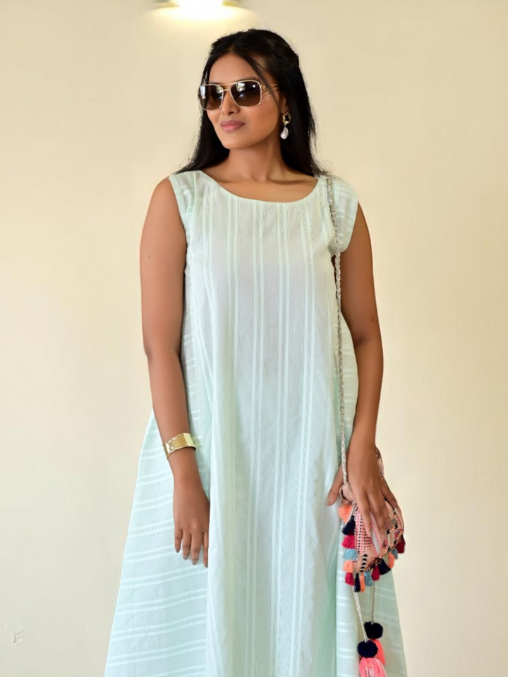 Sage Serenity Set – Elegance in Leno Weave, leno weave co ord set, sage green co ord set, party wear co ord
