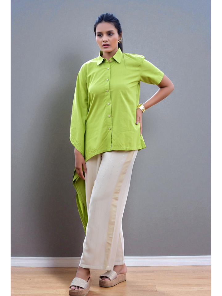 Green Drift – Comfort in Pure Cotton, cotton shirt, green shirts, stylish shirts