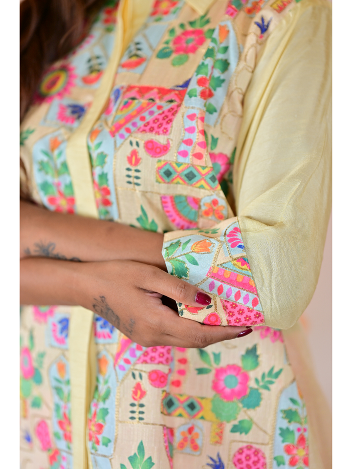 Traditional Zari Elegance Shirt, mulberry silk shirt, pink shirt, partywear shirt, embroidered shirt