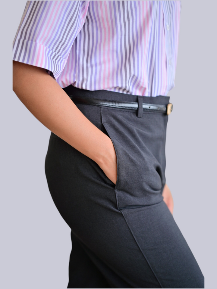 Purple Blush Stripes Shirt, Purple and pink color, stripes shirt, yarn cotton shirt, office wear shirt, formal shirt
