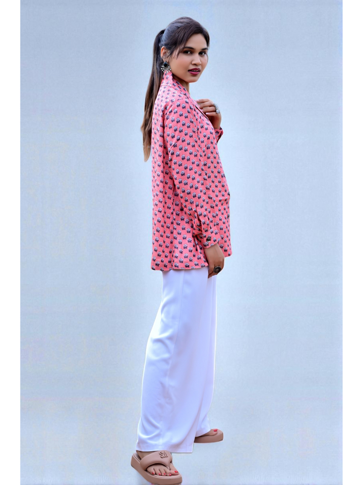Petal Flow Pink shirt, cotton shirt, pink shirts, stylish shirts