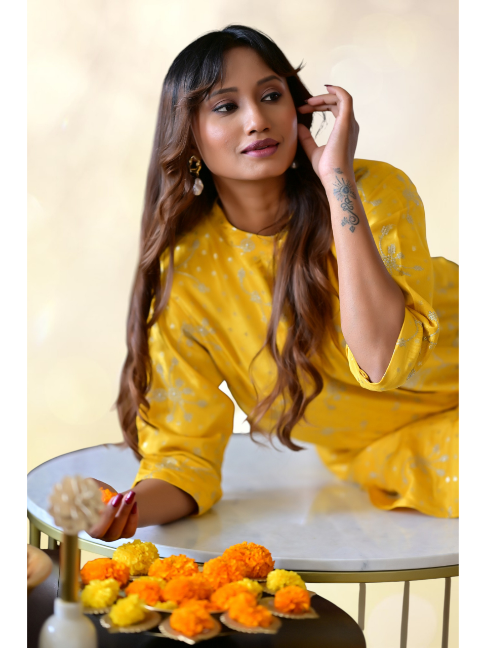  Khadi Silk Zari Shirt, khadi shirt, yellow shirts, partywear shirts
