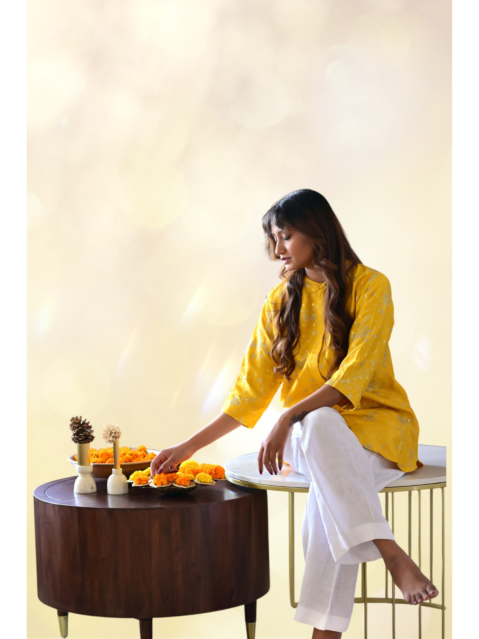  Khadi Silk Zari Shirt, khadi shirt, yellow shirts, partywear shirts
