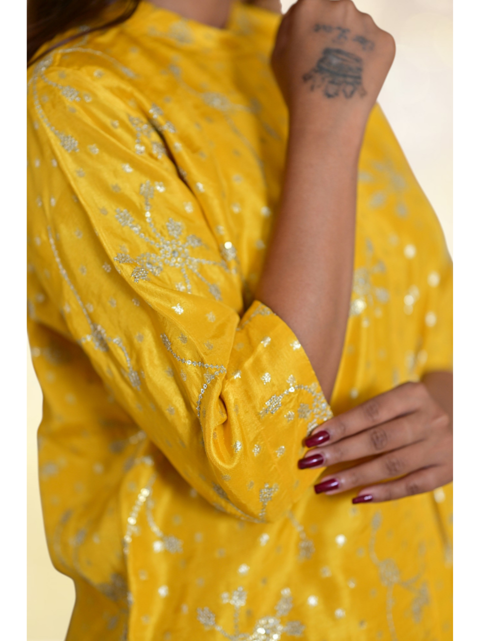  Khadi Silk Zari Shirt, khadi shirt, yellow shirts, partywear shirts
