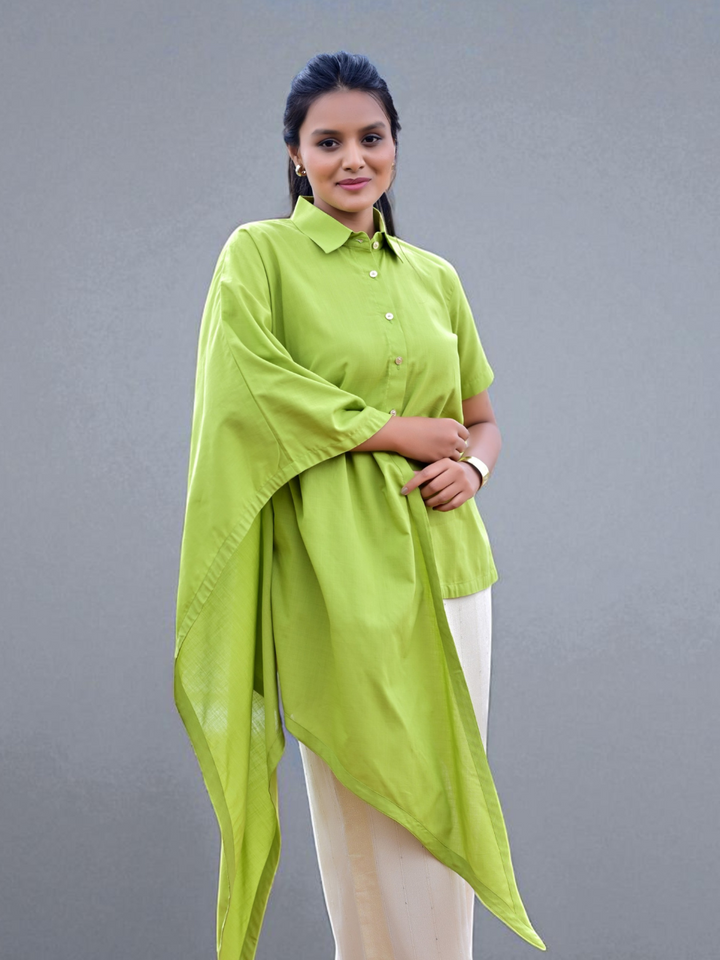 Green Drift – Comfort in Pure Cotton, cotton shirt, green shirts, stylish shirts
