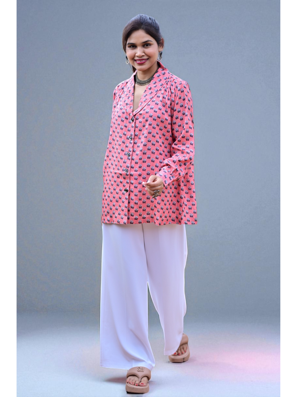 Petal Flow Pink shirt, cotton shirt, pink shirts, stylish shirts