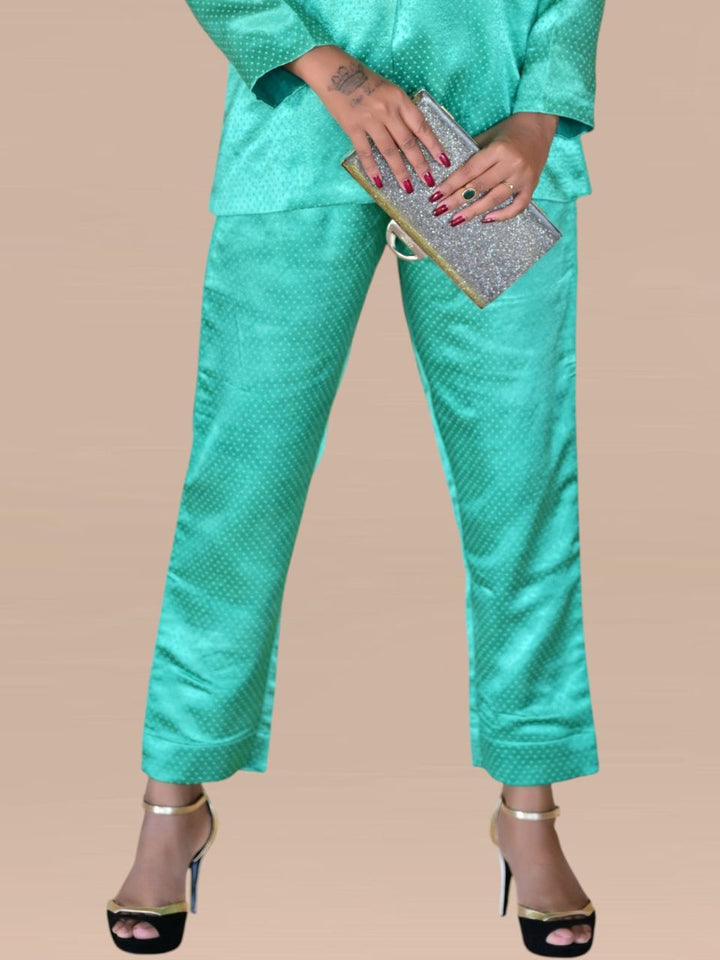 Mashru Silk Pant, silk pant, green bottom, party bottoms