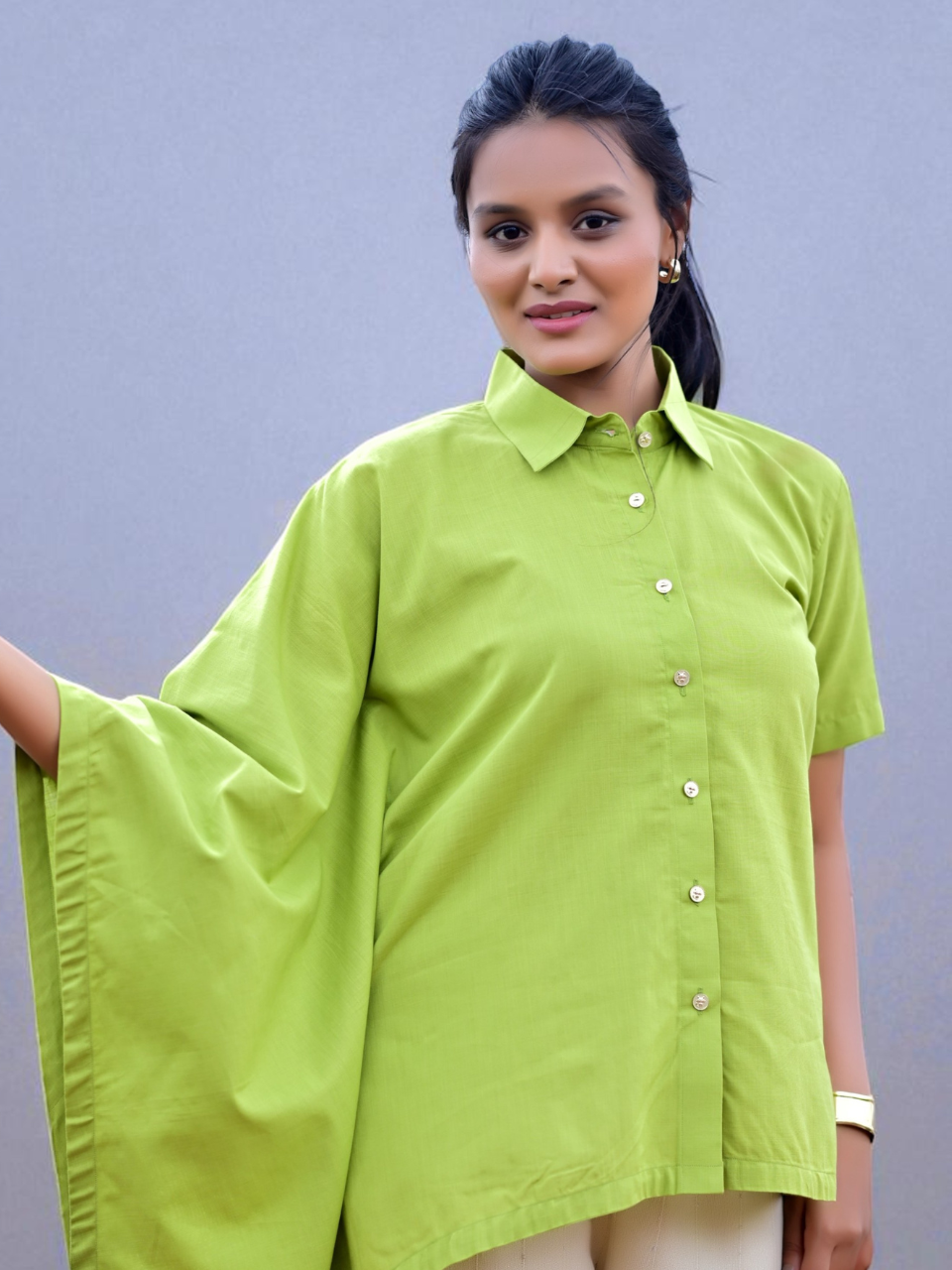 Green Drift – Comfort in Pure Cotton, cotton shirt, green shirts, stylish shirts