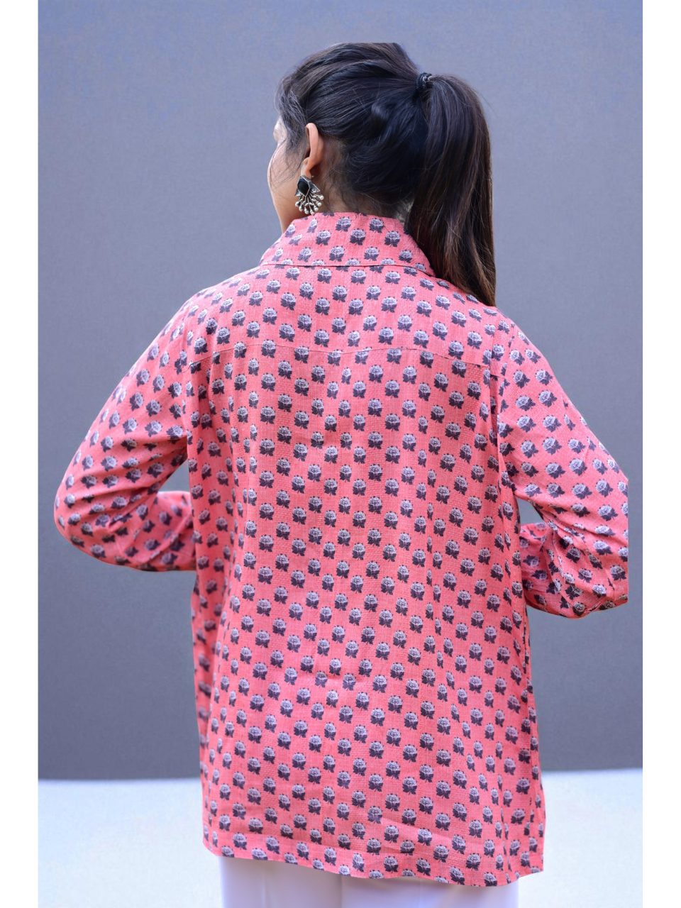 Petal Flow Pink shirt, cotton shirt, pink shirts, stylish shirts