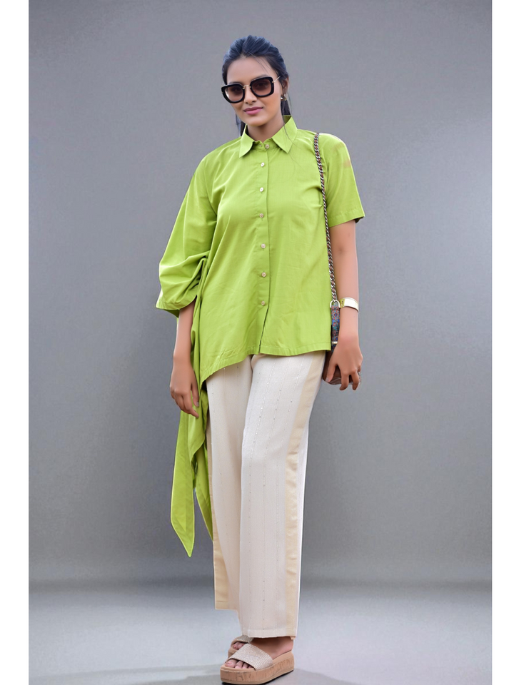 Green Drift – Comfort in Pure Cotton, cotton shirt, green shirts, stylish shirts