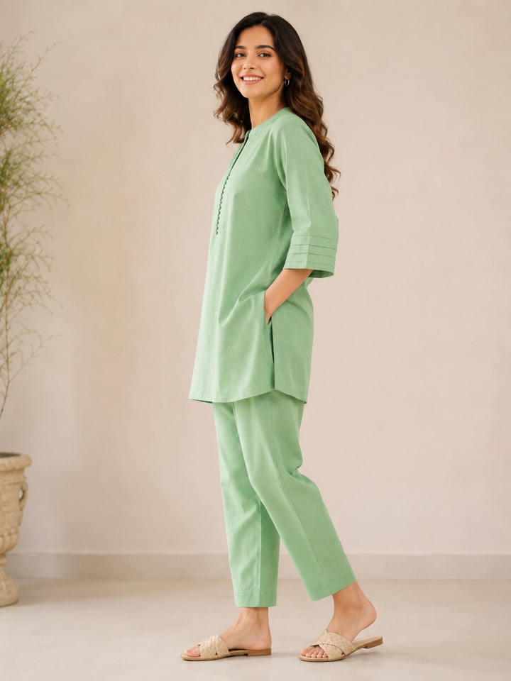 Dark Mint Green Relaxed Cord set