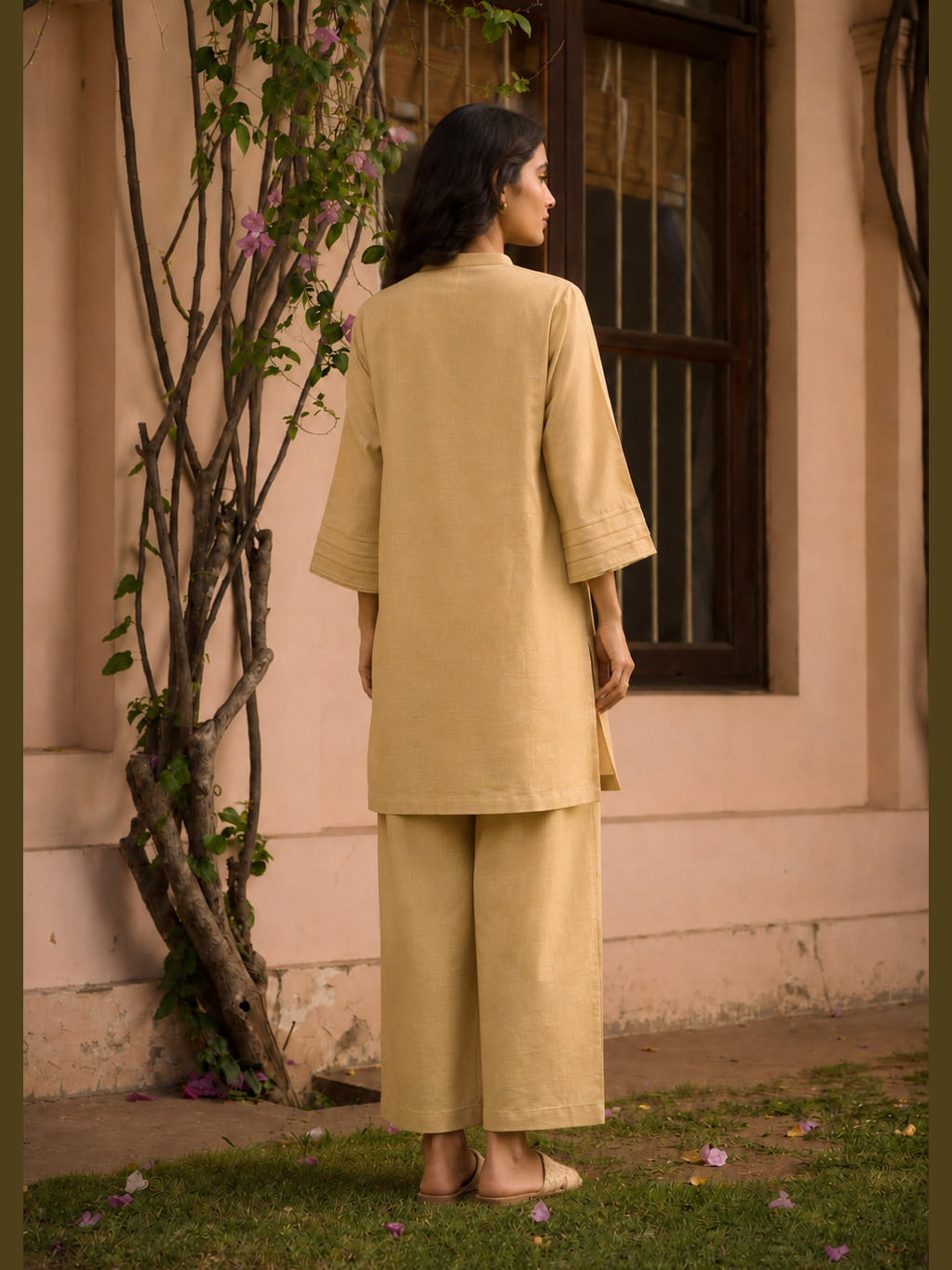 Beige Relaxed Cord Set