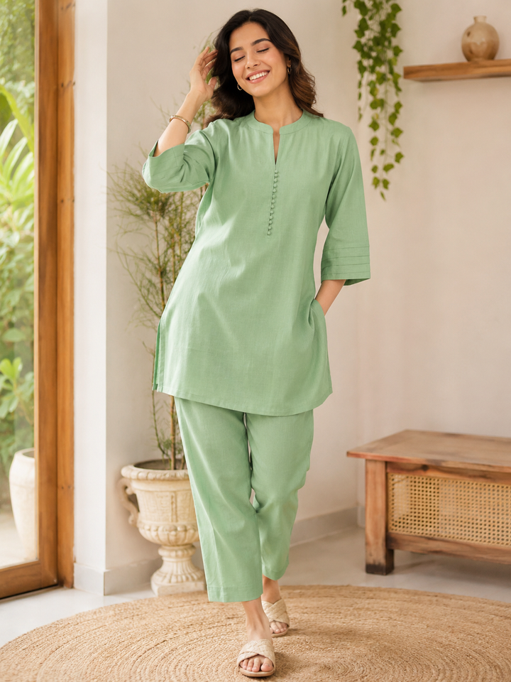 Dark Mint Green Relaxed Cord set