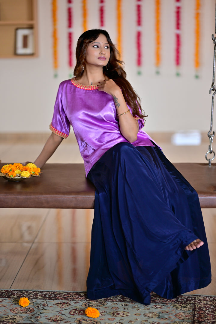 pink blue rajkumari ensemble