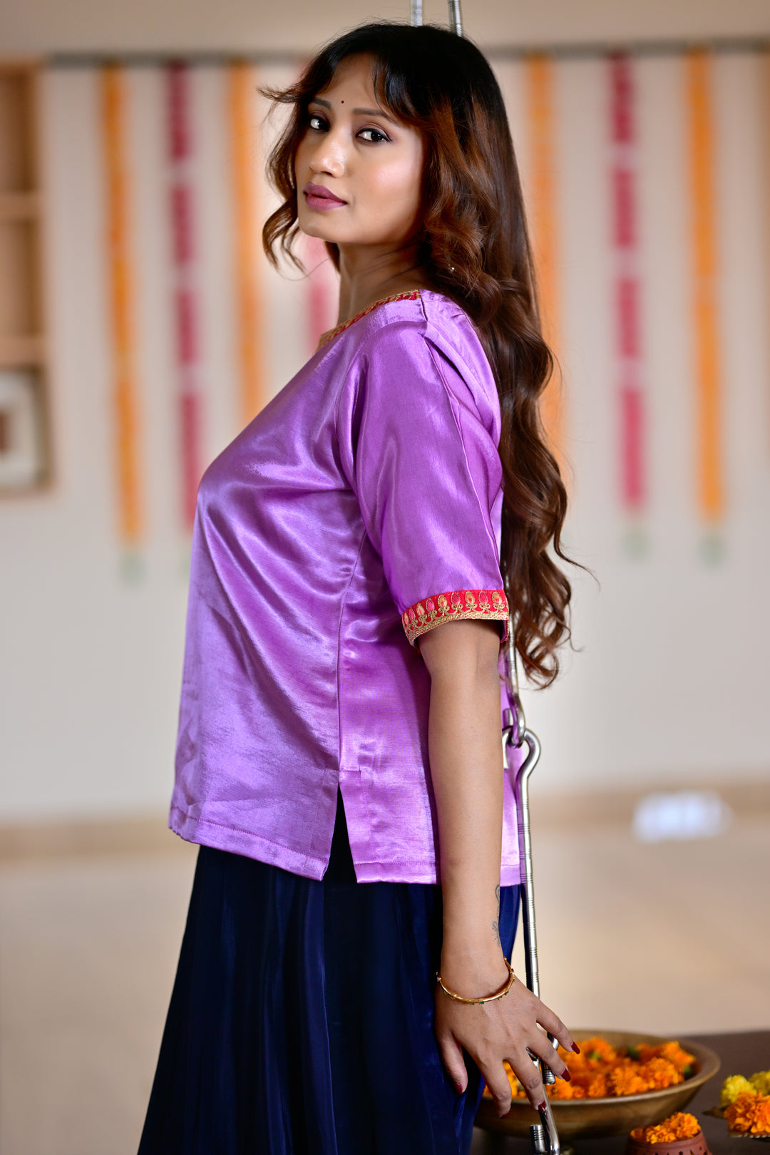 pink blue rajkumari ensemble