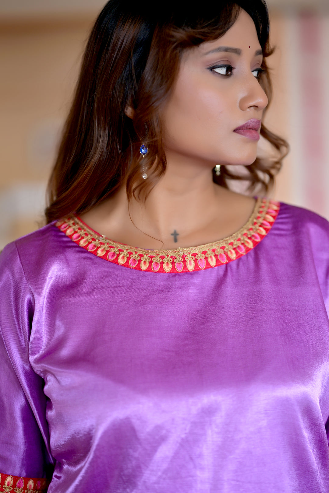 pink blue rajkumari ensemble