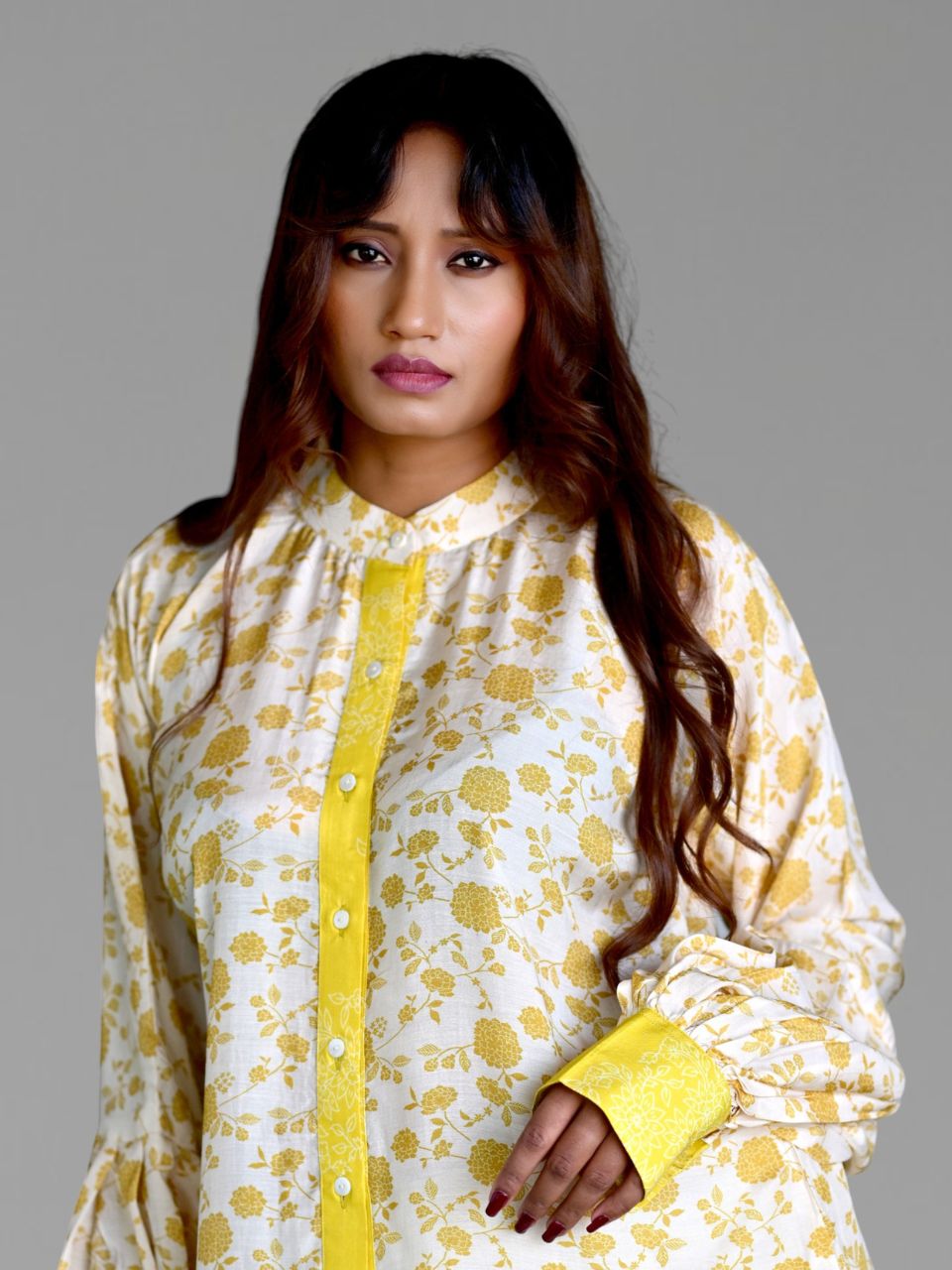 Ivory Sunshine Muslin Shirt
