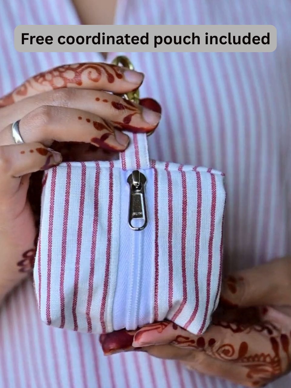 Red Stripes Handloom Kurti
