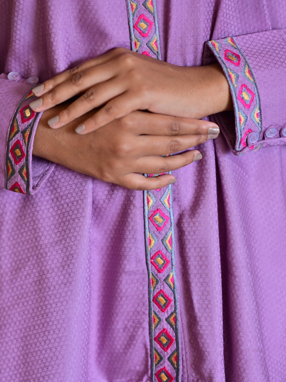 Mauve Embroidered Elegance Shirt, purple shirt, embroidered shirt, lavender shirt, viscose shirts
