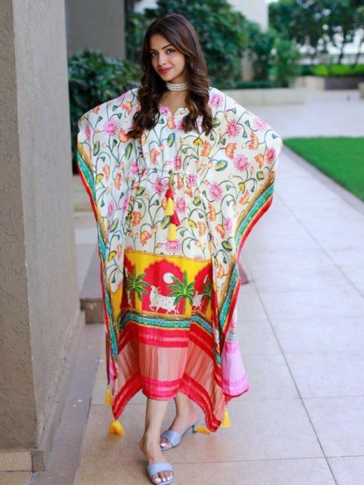 White Twinkle Kaftan