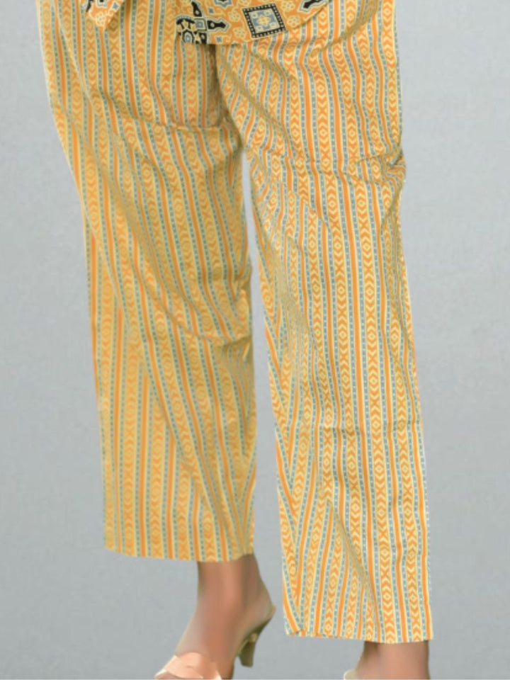  Sunlit Flow – Cotton pant, cotton pajamas, yellow trousers, lounge wear bottoms
