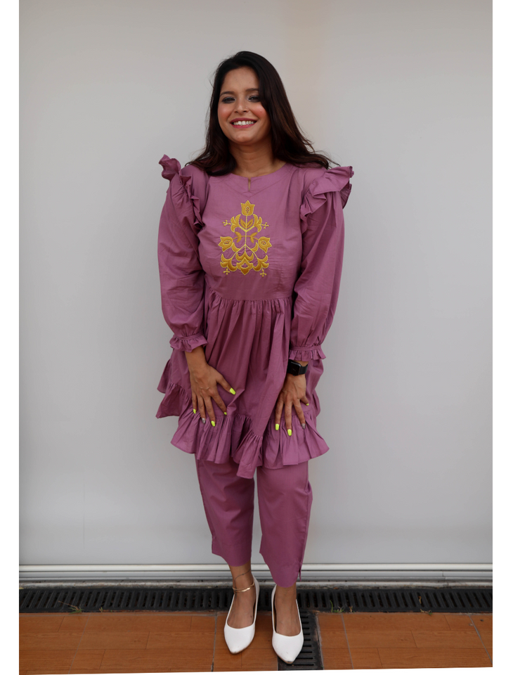 two piece outfits for women, co ord sets women, coord set women, ladies co ord sets, co ord sets women, coords women, coord set for women, co ord, kurta co ord sets, ethnic co ords, ethnic co ord set women, co ord dress set, co ord sets for summer, co ord set womens party, co ord set women ethic, co ord sets women ethnic, Soft cambric cotton co ord set, party wear co cords, purple co ord set