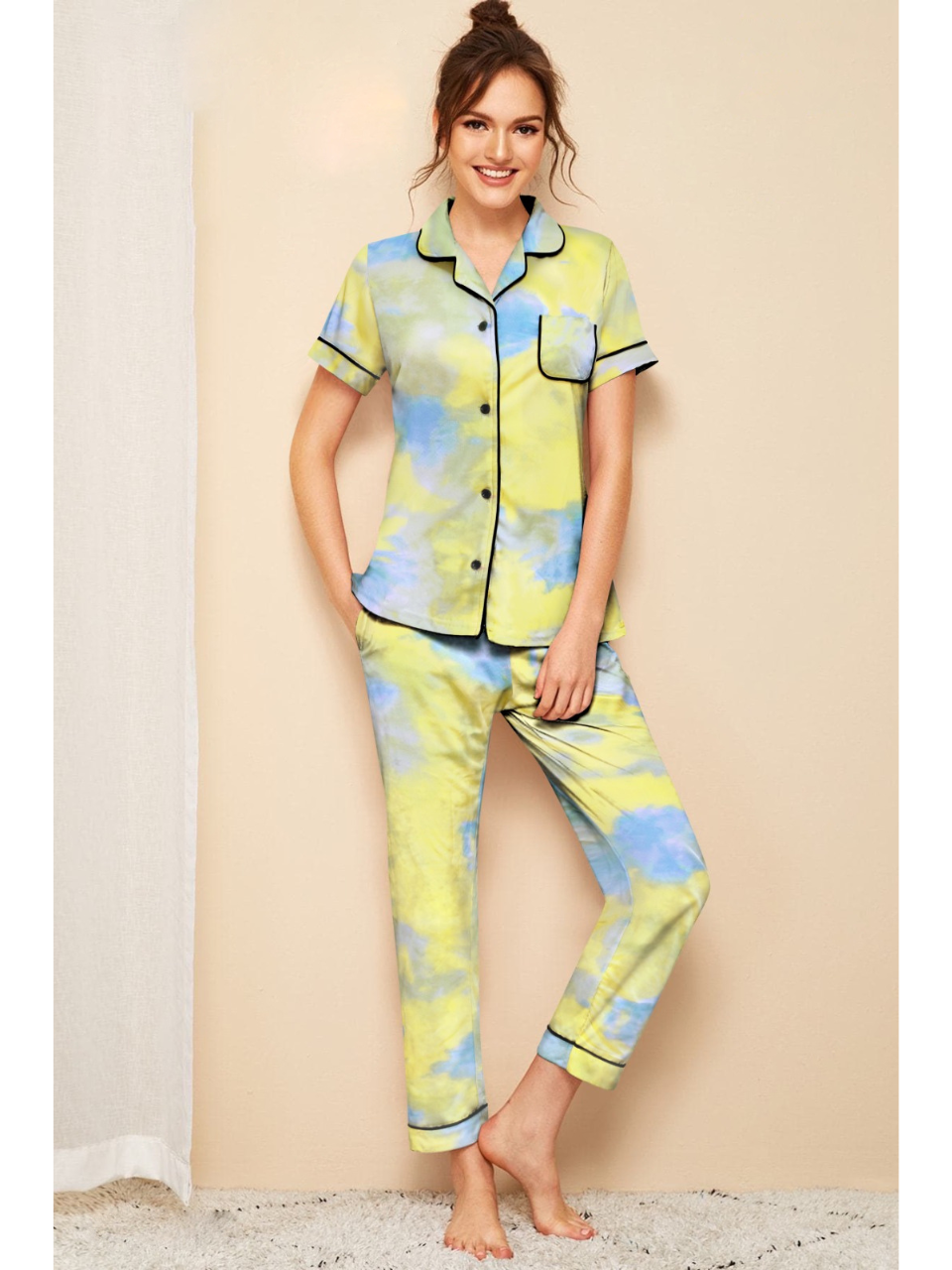 Soft Blue Yellow Co-Ord set – LUSH LAYERS